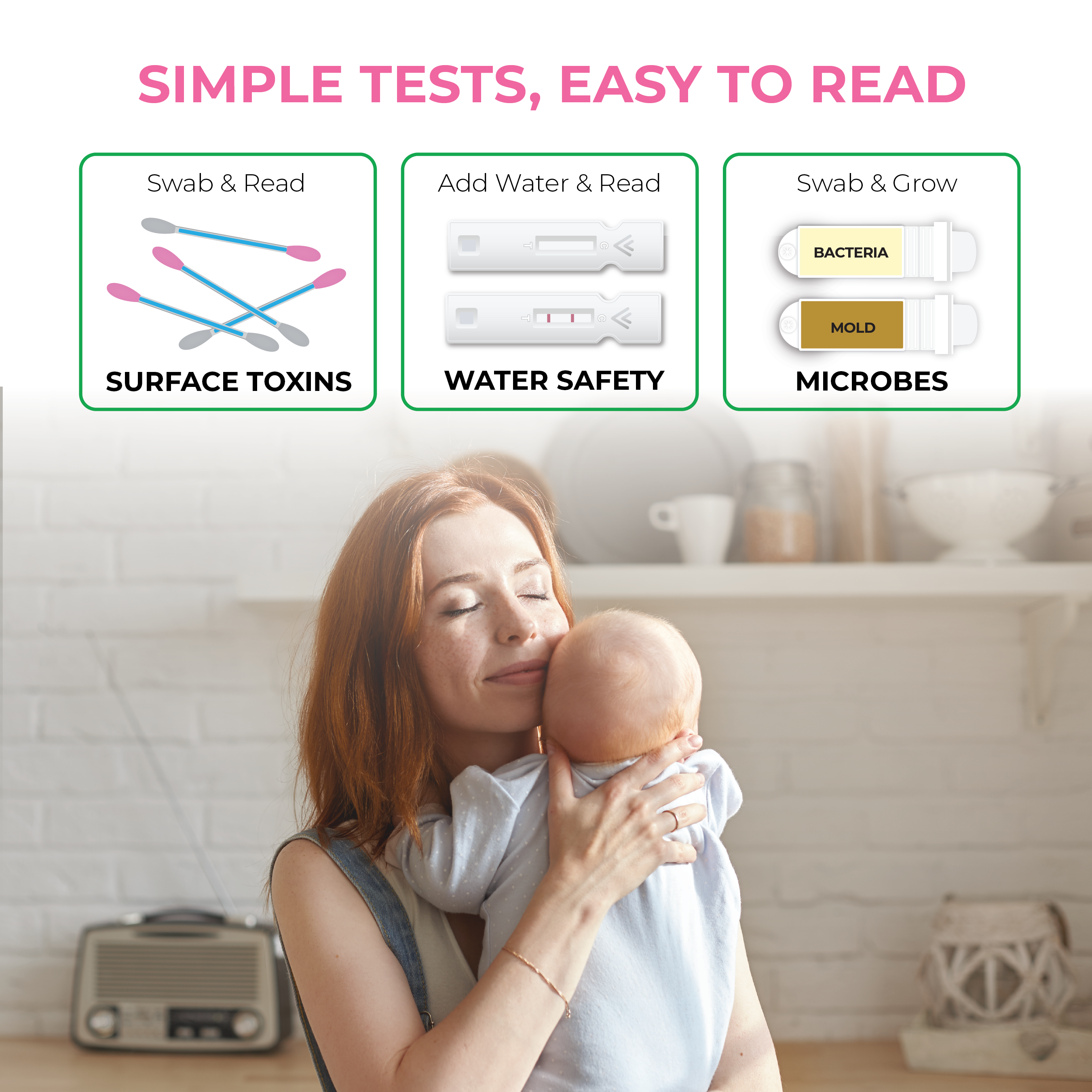 Nursery Prep Kit for Expecting Parents – Test Air, Water, Surfaces – Mom-Approved for Peace of Mind