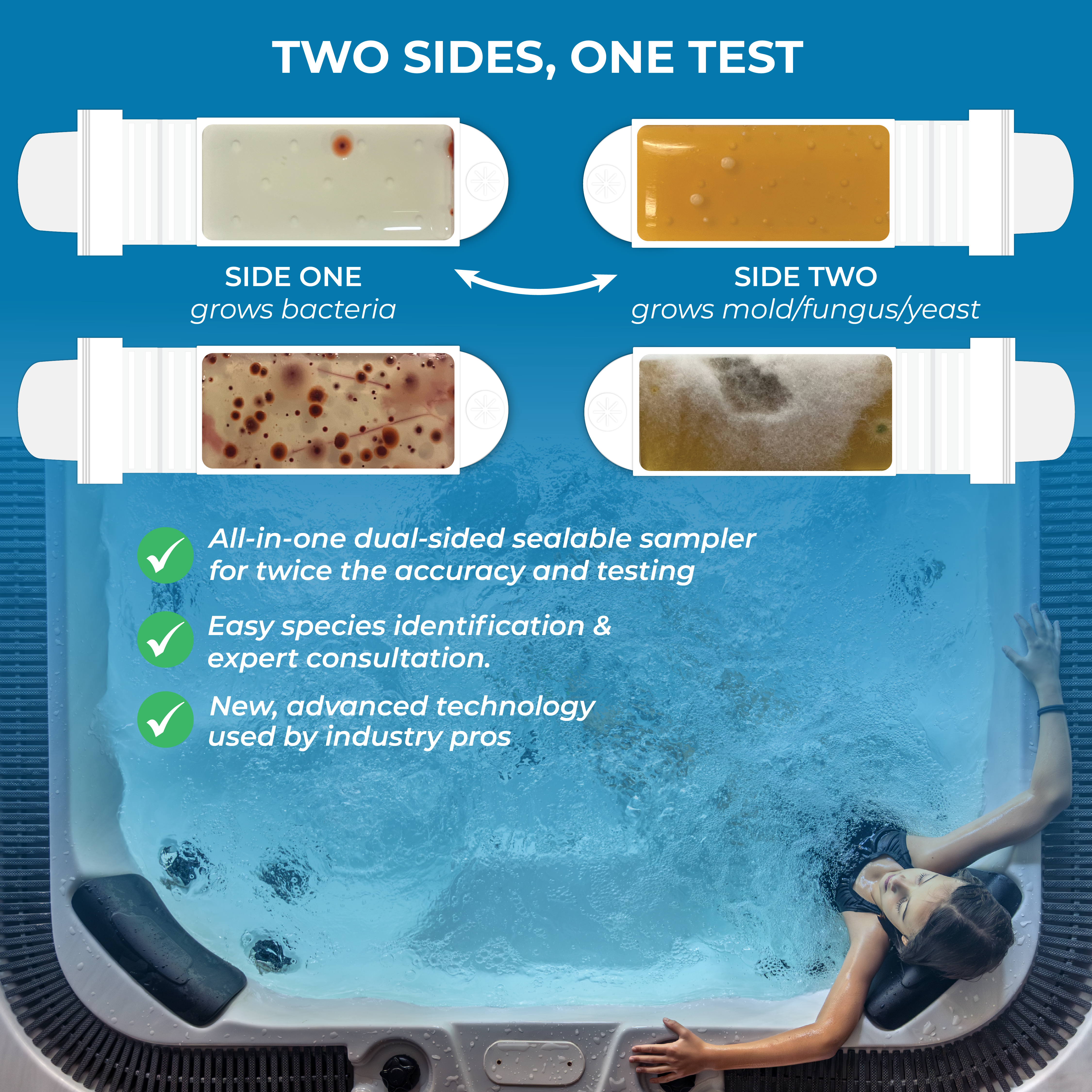 Pool, Spa, & Hot Tub Water Bacteria Test Kit