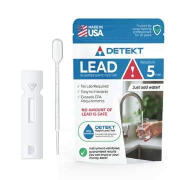 Lead in Water Test Kit for tap water with 5-minute lab-grade DIY lead detection